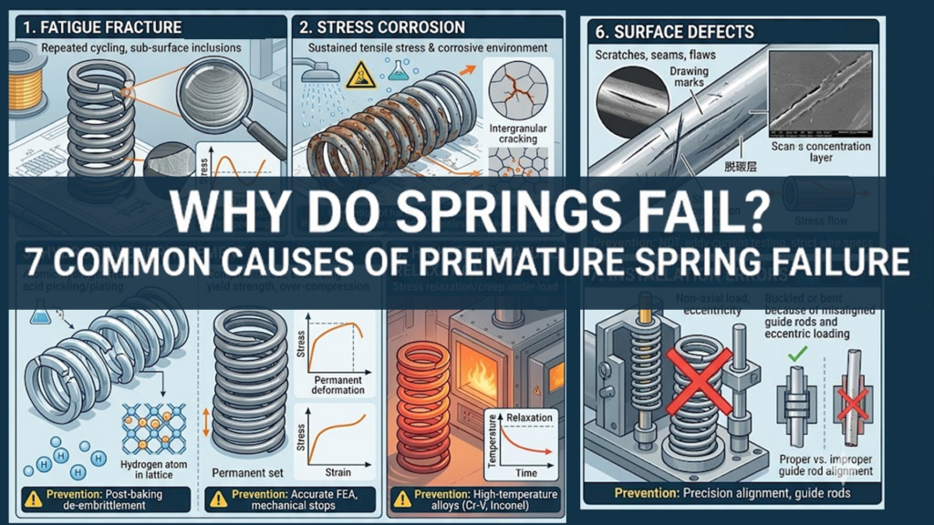 Compression Spring Failure Modes Why Do Springs Fail? 7 Common Causes of Premature Spring Failure
